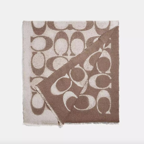 NWT - COACH Reversible Signature Muffler - Picture 2 of 2